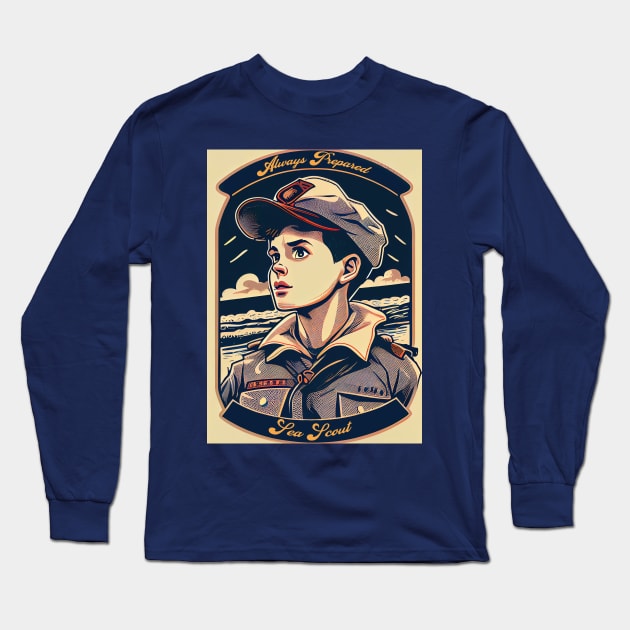 Always Prepared Sea Scouts Long Sleeve T-Shirt by ABART BY ALEXST 